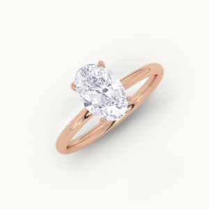 Oval Shape Solitaire lab Diamond Ring
