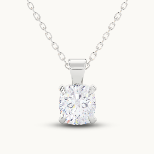 Solitaire Cushion Pendant