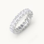 Oval Infinity Band with Lab Diamonds